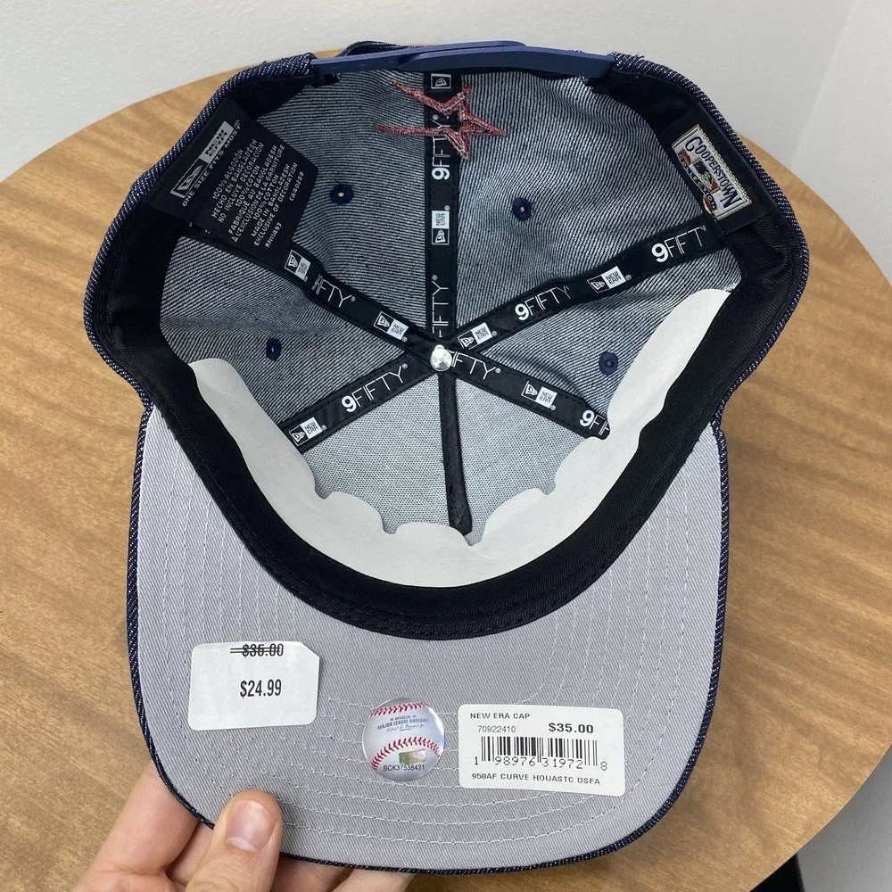 New Era Houston Astros Blue Denim Rose Pack Exclusive 9Fifty AFrame Snapback Hat